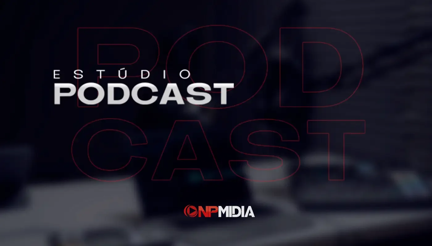 Capa de Estúdio de podcast